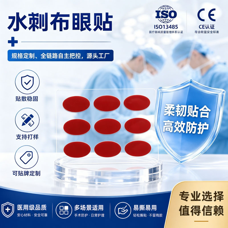水刺布润目眼贴贴牌